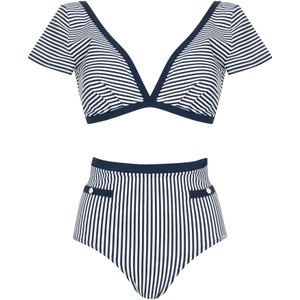 SUNFLAIR Bikini  navy / wit