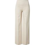 Straight leg stoffen broek met bandplooien