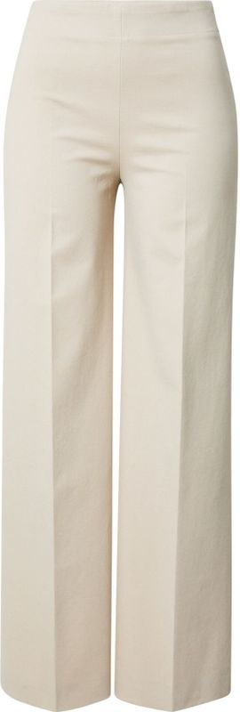 Straight leg stoffen broek met bandplooien