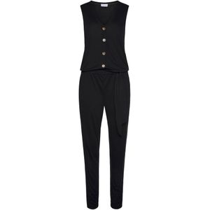 Jumpsuit - Effen - Jersey - Mouwloos - Aansluitende Pasvorm