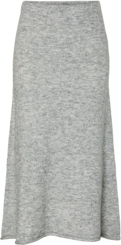 PIECES - PCPam - A-lijnrok - Grijs - 7/8 lengte