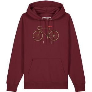 Watapparel Sweatshirt 'Fahrrad'  geel / bourgogne