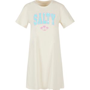 F4NT4STIC Jurk 'Beach Summer Vacation Salty'  sand / jade groen / donkerroze