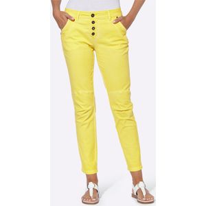 heine - Boyfriendjeans - Limoen - Steekzakken - Knoopsluiting