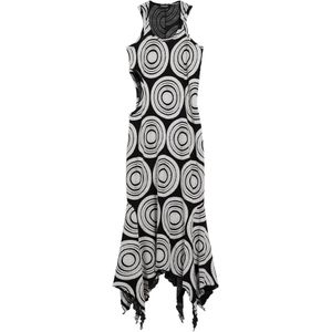 Jurk - Multicolor - Lange Jurk - Racerback Halslijn - Asymmetrische Zoom