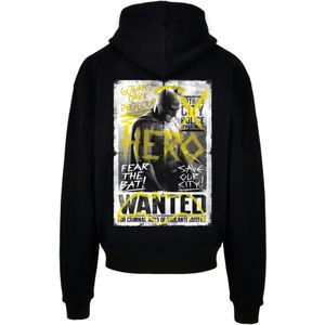 F4NT4STIC Sweatshirt 'Batman V Superman Wanted Poster'  geel / donkergrijs / zwart / wit