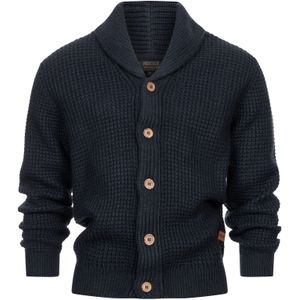 INDICODE JEANS Gebreid vest ' Brandox '  donkerblauw