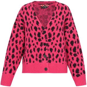 myMo ROCKS Oversized vest  framboos / zwart