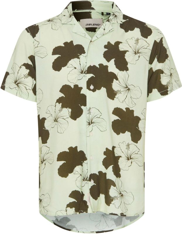 Blend - Overhemd - Korte Mouwen - Casual Stijl - Normale Pasvorm