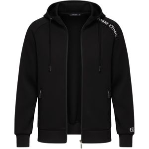 Ombre Sweatvest 'OM-SSZP-0216'  zwart