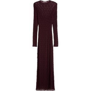 Bershka Gebreide jurk  donkerrood