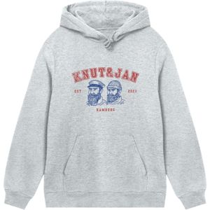 F4NT4STIC Trui 'Knut & Jan Hamburg'  blauw / lichtgrijs / rood