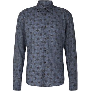 JOOP! Jeans Overhemd 'Hansen'  saffier / grijs