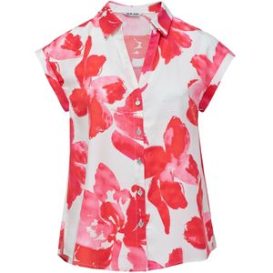 Salsa Jeans - 21010445 - Mouwloze Top - Rood - Dierenprint