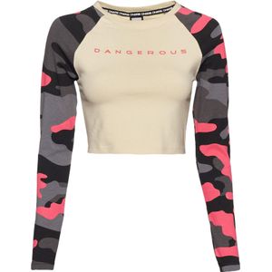 Dames-T-shirt met lange mouwen Dangerous DNGRS Bold