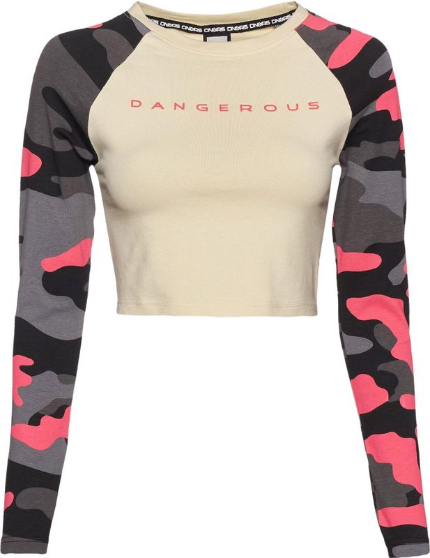 Dames-T-shirt met lange mouwen Dangerous DNGRS Bold
