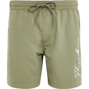 Threadbare Zwemshorts 'Emblem'  kaki / wit