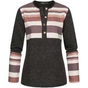 Cloud5ive Trui  bruin / grijs gemêleerd / bessen / wit