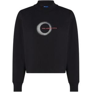 KARL LAGERFELD JEANS Sweatshirt  rood / zwart / wit