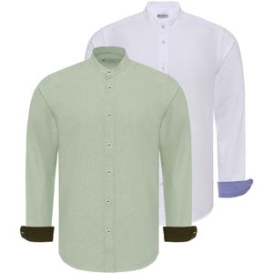 Dandalo Overhemd  blauw / groen / zwart / wit