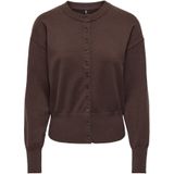 ONLY Gebreid vest 'ONLMIO'  bruin