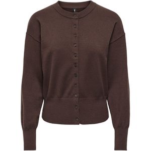 ONLY Gebreid vest 'ONLMIO'  bruin