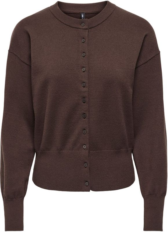 ONLY Gebreid vest 'ONLMIO'  bruin