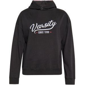 DreiMaster Maritim Sweatshirt 'Boline'  zwart / wit