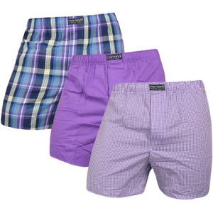 normani Boxershorts  enziaan / lichtgeel / lila / wit