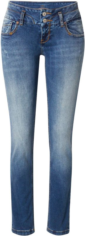 Jeans - Zena - Slimfit - Effen - Heavy Washed - 7/8 Lengte - Gevoerde Zoom/Rand