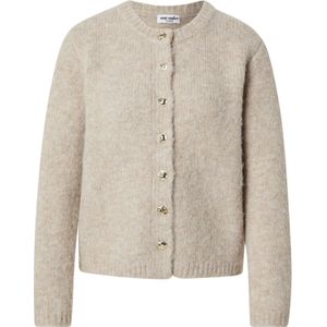 noar studios Gebreid vest 'BUTTONED CARDIGAN'  taupe