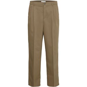 Casual Friday Bandplooibroek 'Grant'  kaki