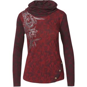 KOROSHI Shirt  bordeaux / donkerrood / zwart / zilver