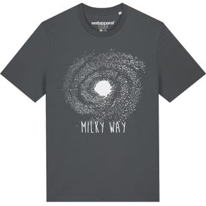 Watapparel Shirt ' Milky way '  antraciet / wit