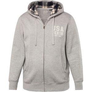 JP1880 Sweatvest  donkergrijs / wit