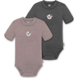 normani Rompertje/body 'Tihoi'  antraciet / rosa / wit