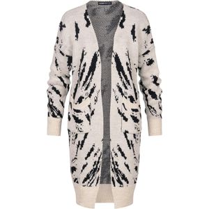 Cloud5ive Gebreid vest  ecru / lichtbeige / zwart