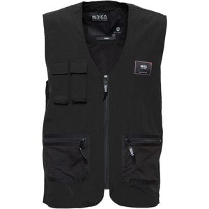INDICODE JEANS Bodywarmer 'Piet'  rood / zwart / wit