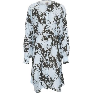 Kaffe Blousejurk 'Louise'  lichtblauw / zwart