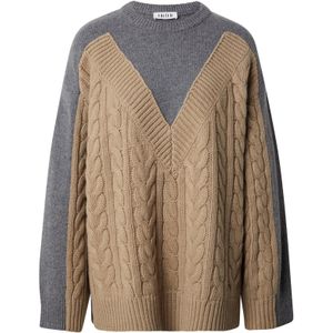 EDITED Trui 'Danica'  beige / grijs