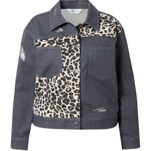 Angel of Style Tussenjas  beige / donkergrijs / zwart