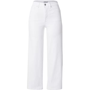ONLY - ONLANN-MADISON - Jeans - Wit - 7/8 lengte - Wide leg - High waist