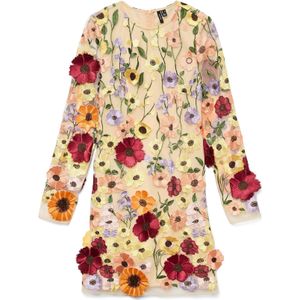 VERO MODA Jurk 'VMCamy'  geel / groen / rood / wit