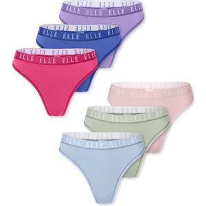 ELLE String ' Thong - ELLE LOGO '  gemengde kleuren