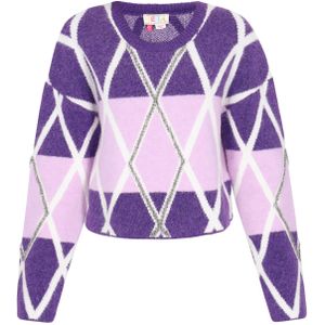 IZIA Trui  lila / pink / wit