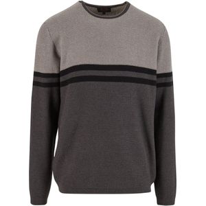 INDICODE JEANS Trui 'Jaluf'  grijs / donkergrijs / zwart