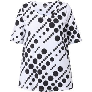 Ulla Popken Shirt  zwart / wit