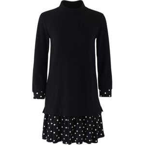 Trendyol Gebreide jurk  zwart / wit