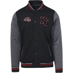 KOROSHI Tussenjas  grijs gemêleerd / rood / zwart / wit