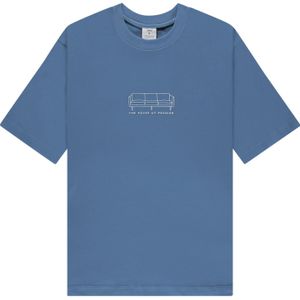 Karl Kani Shirt 'Blue Sofa'  blauw / wit